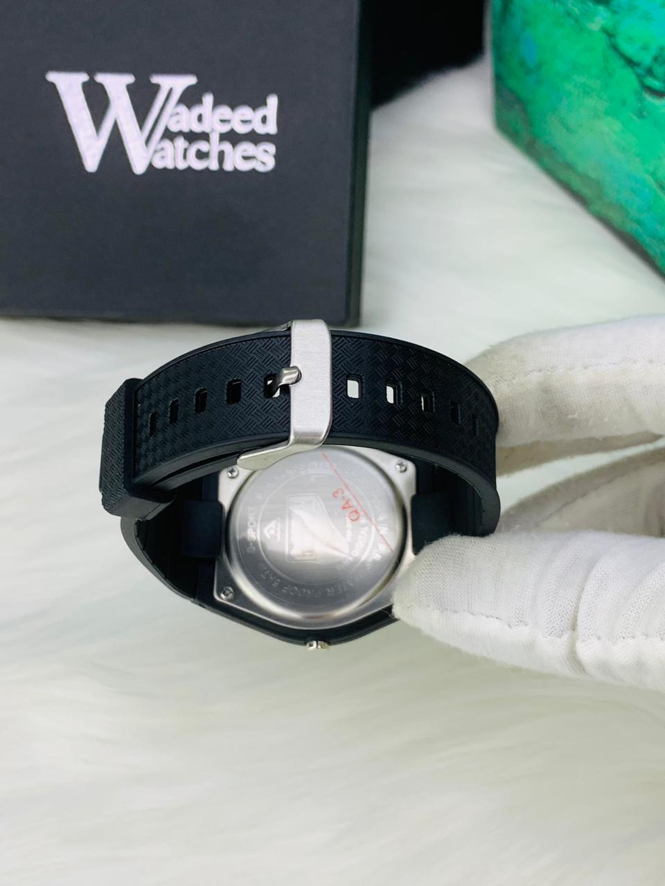 Original Piaoma Full Waterproof | Dual time (Texture Black)