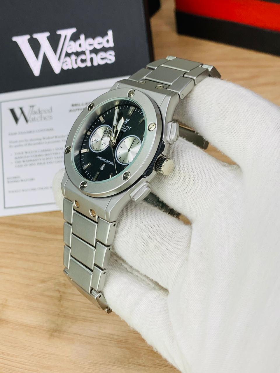 HB Luxury Chain | Date Working | Master Lock (Silver Black)