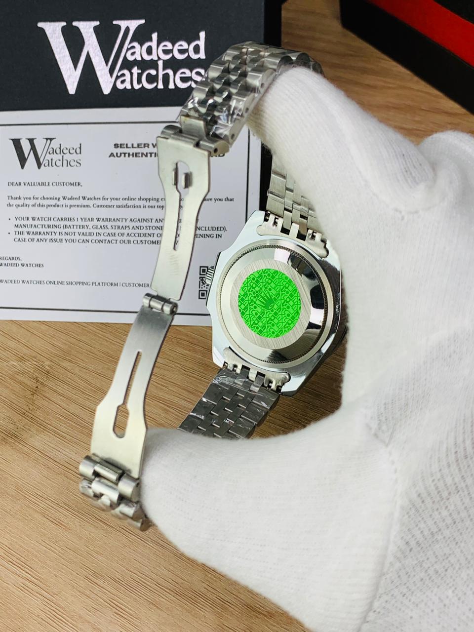 GMT Chain With Date | Jubilee Chain (Silver Sprite)