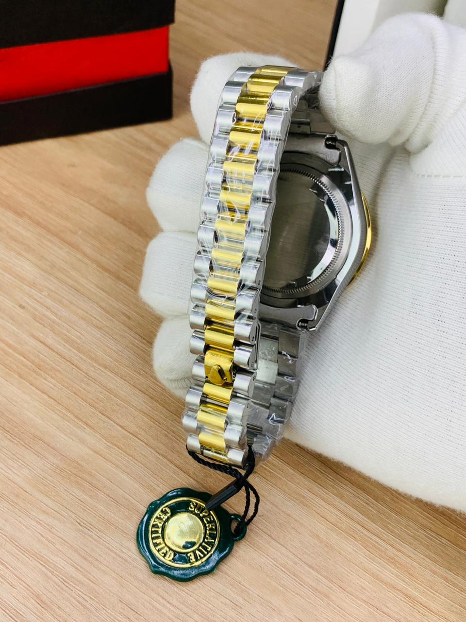 Alpha Stone Model With Date (Two Tone Black)