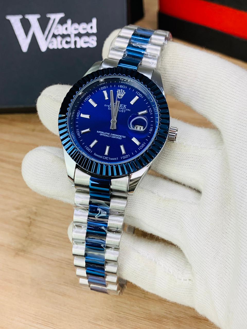 Oyster Blue Model With Date (Blue)
