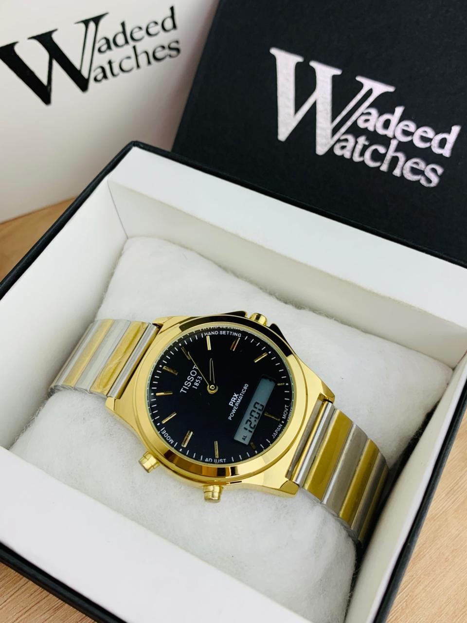 Tissot Vintage Dual Time (Two Tone Black)