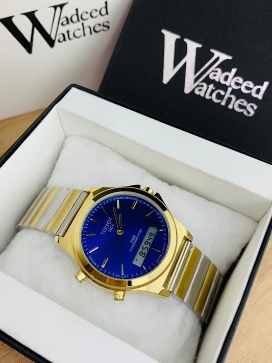 Tissot Vintage Dual Time (Two Tone Blue)
