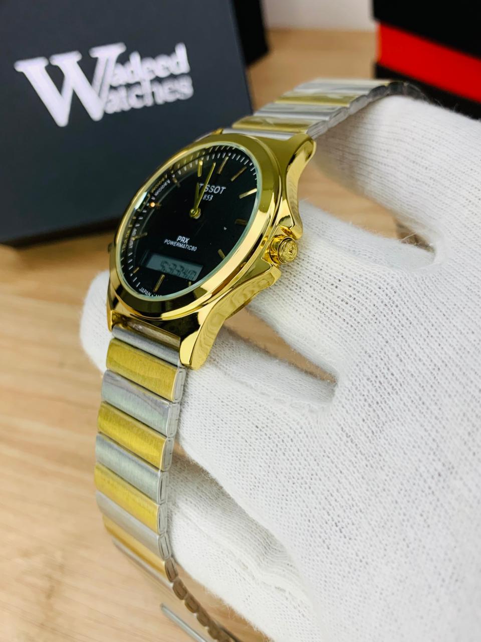 Tissot Vintage Dual Time (Two Tone Black)