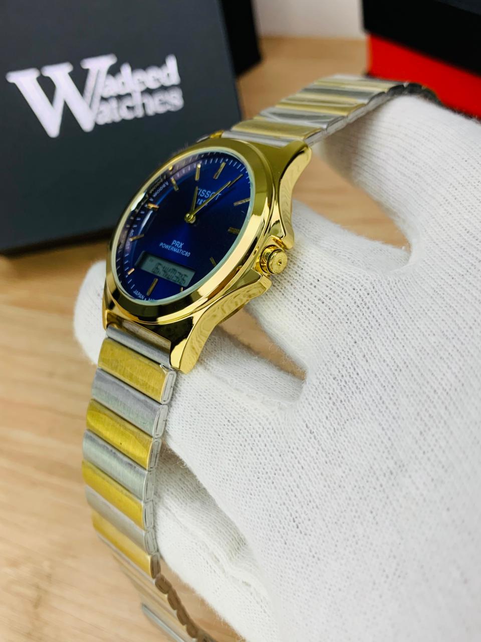 Tissot Vintage Dual Time (Two Tone Blue)