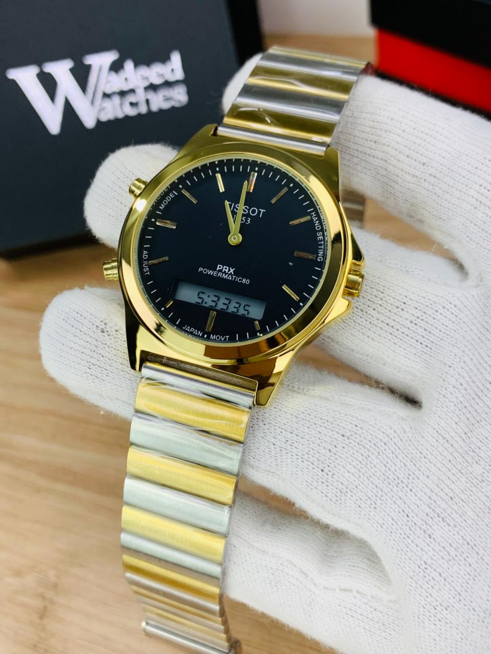 Tissot Vintage Dual Time (Two Tone Black)