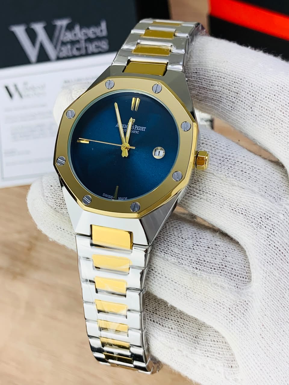 Shiny AP Model WIth Date (Two Tone Blue)