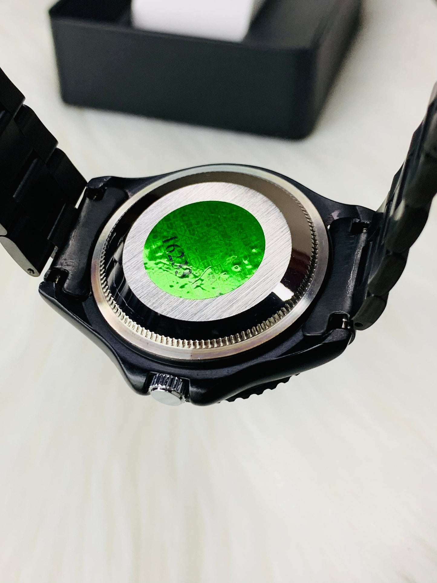 Bold Vantablack Watch With Rotating Bezel