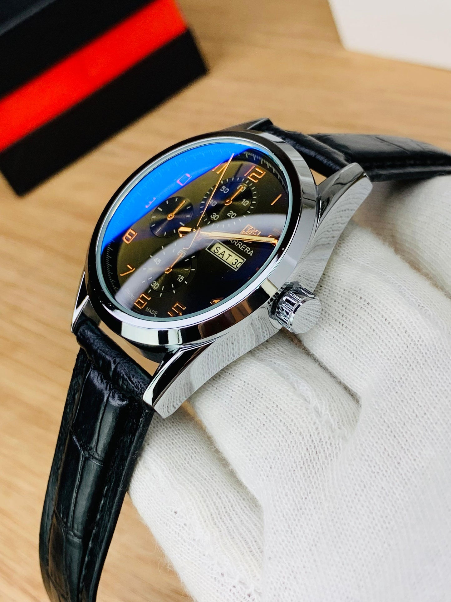 TG Carrera Model With Date (Black)